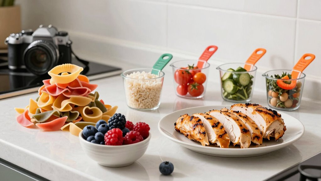 adjust portions based on food