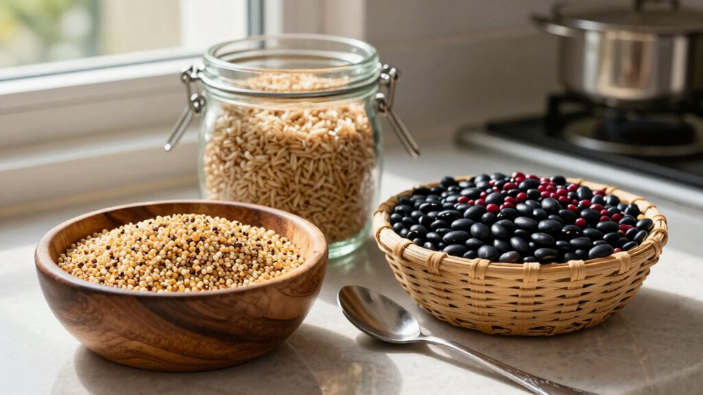 affordable fiber rich grains and legumes