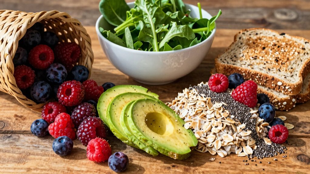 aim for recommended fiber intake