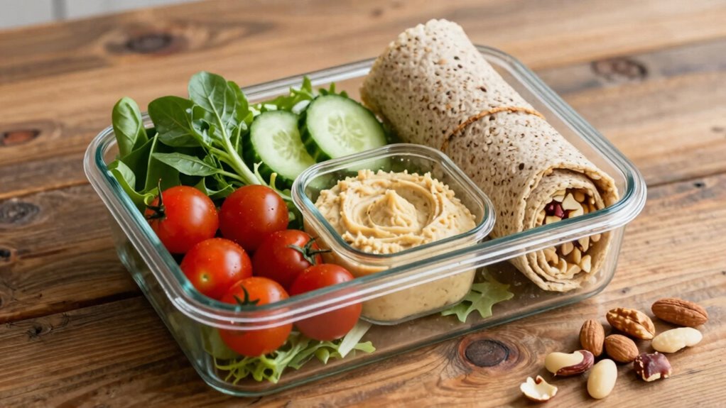 balanced organized meal prep