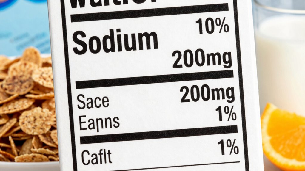 check sodium content labels