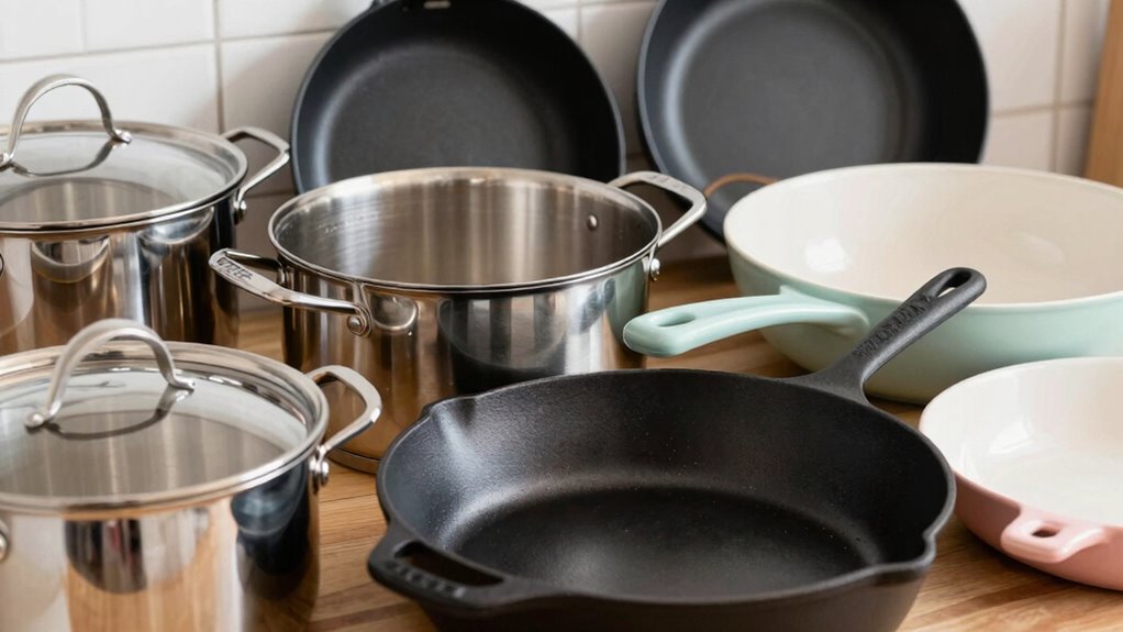 cookware materials heat cost reactivity