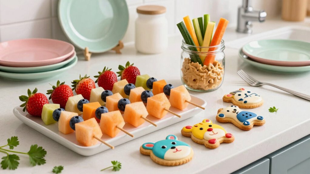 creative colorful snack presentations