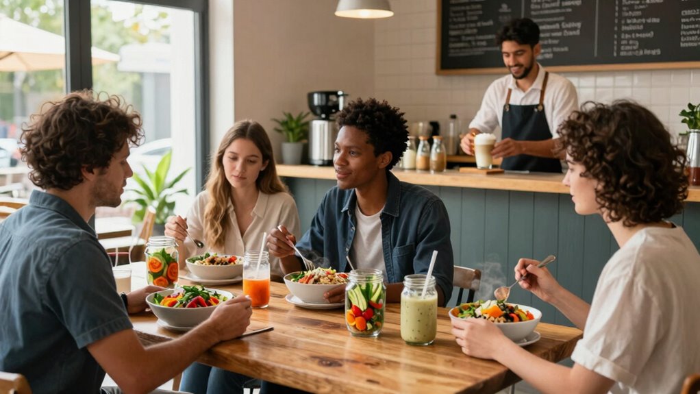 dairy free dining and socializing