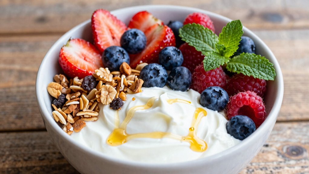 enhance personalize and garnish yogurt