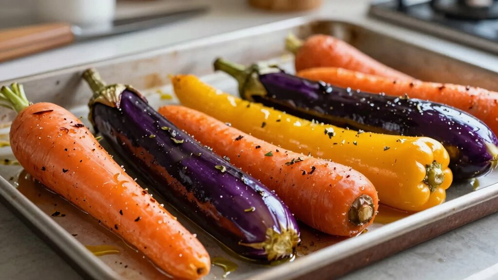 evenly roast vegetables technique