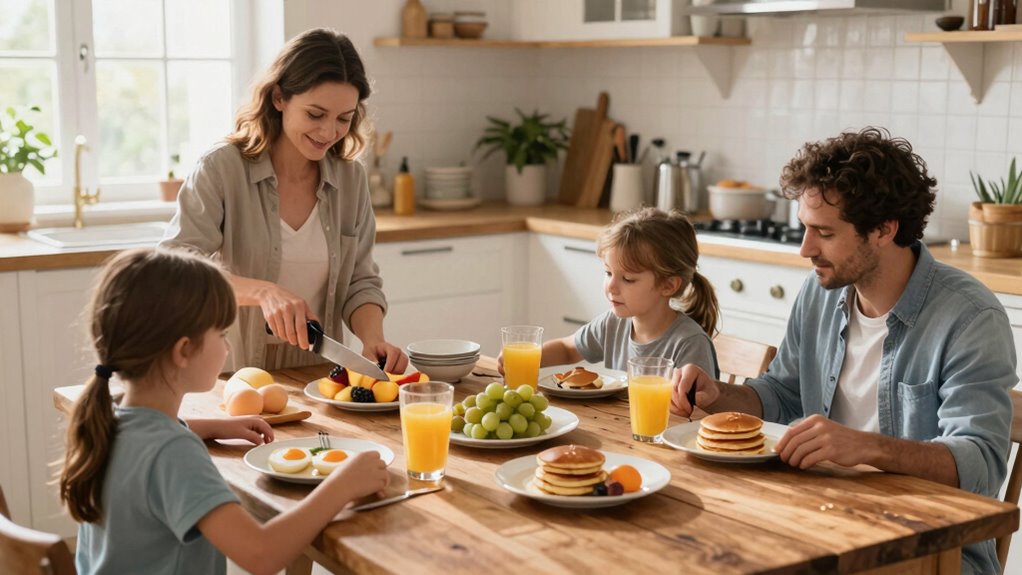 family morning routine organization