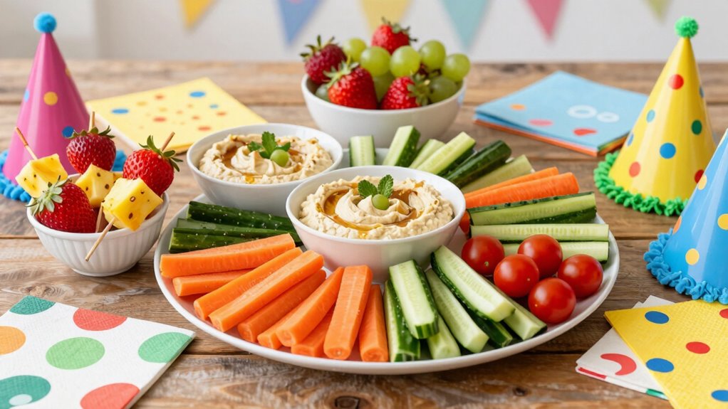 healthy colorful kid snacks