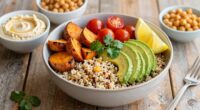 healthy customizable grain bowl