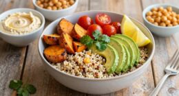 healthy customizable grain bowl