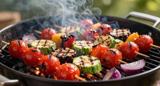 juicy grilled vegetable tips