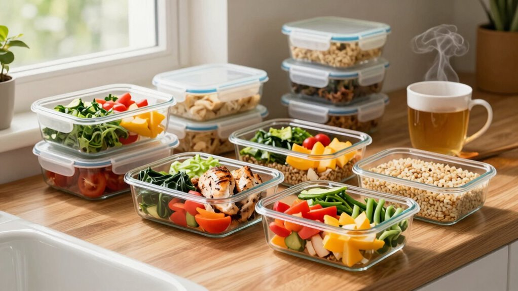 meal prep and healthy snacks