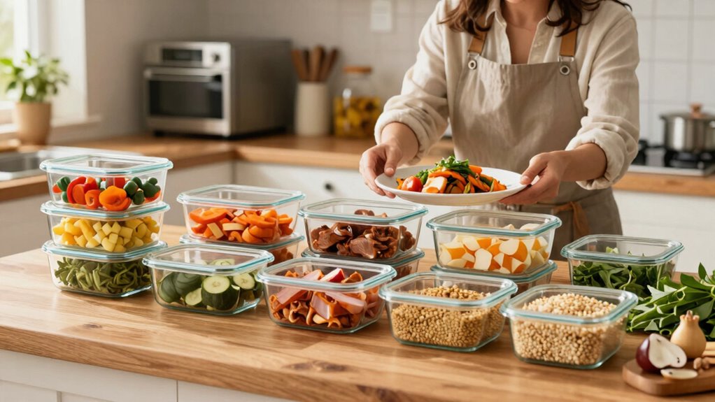 meal prep storage efficiency