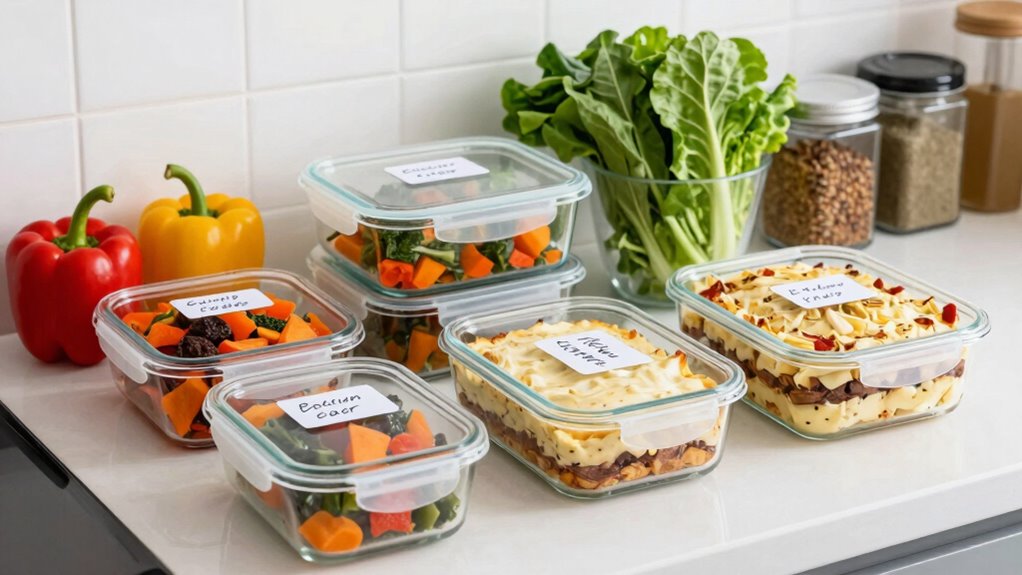 meal preparation and freezing