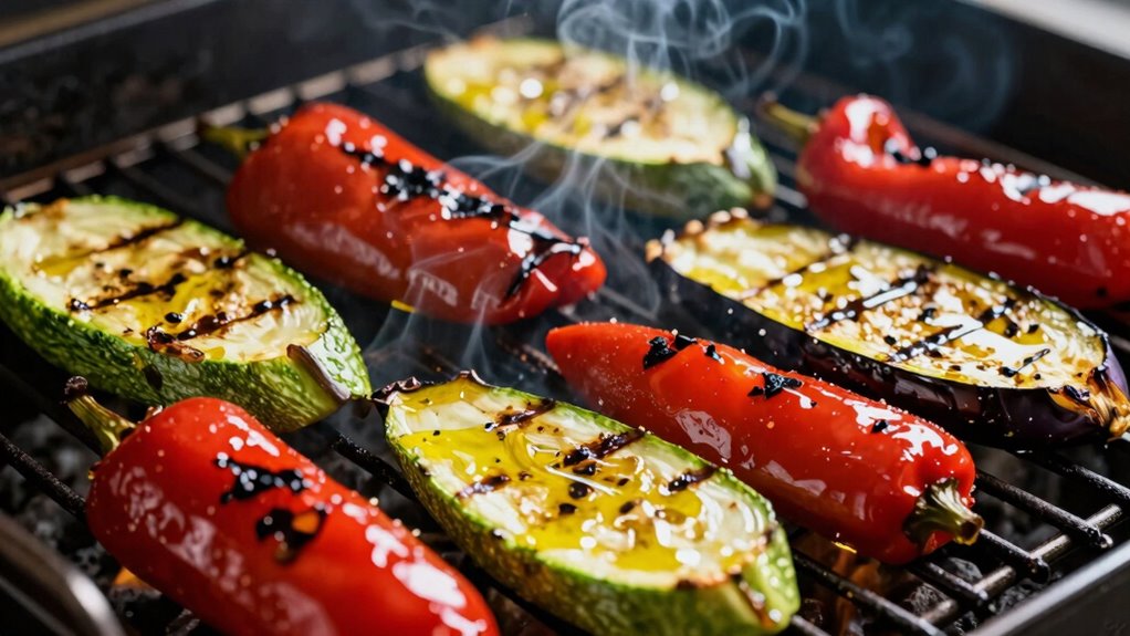 perfectly grilled tender vegetables