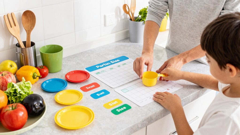 portion sizes with visual cues