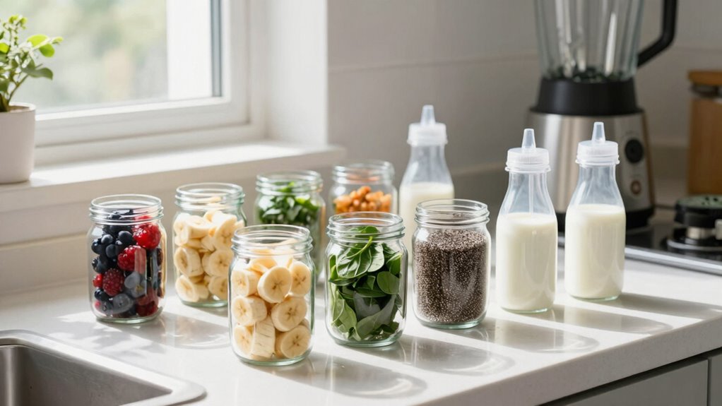 pre portion label organize store