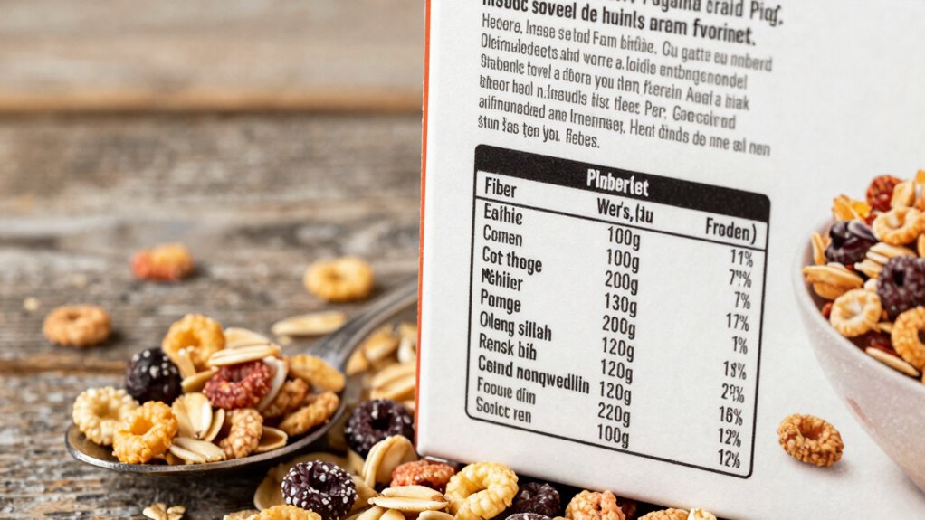 read labels for fiber