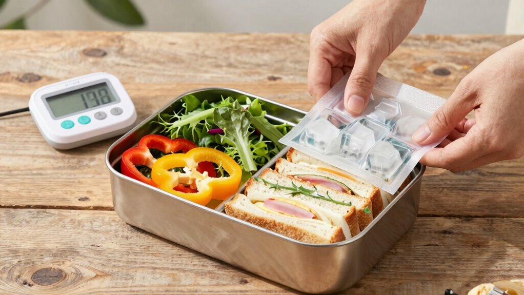 safe sealed chilled lunch packing