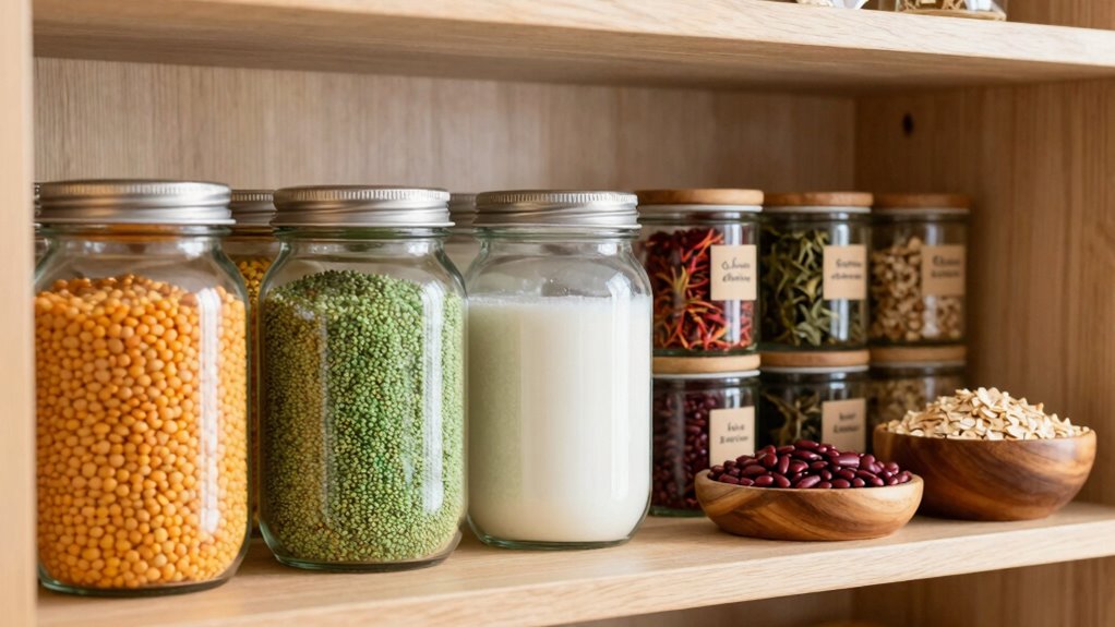 stocked plant based pantry essentials