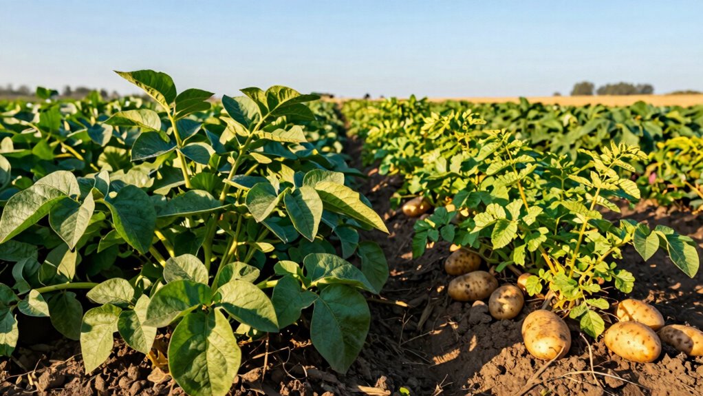 sweet potatoes are greener
