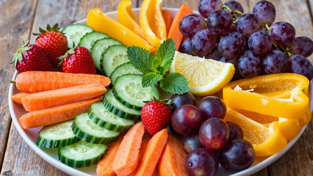 vibrant fresh colorful ingredients