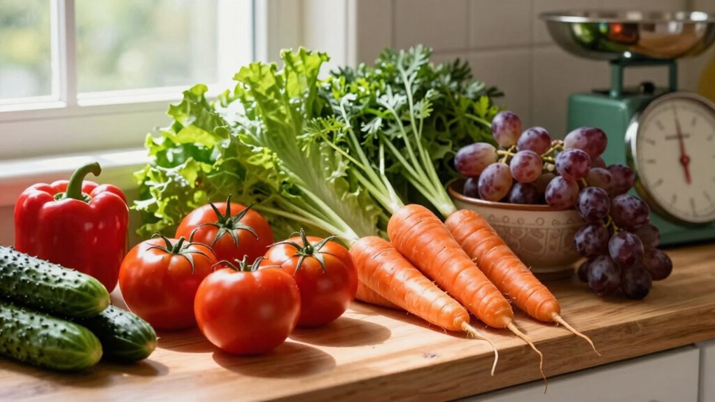 weekly produce quantity guidelines