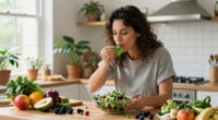 Healthy Eating Fruits And Microgreens